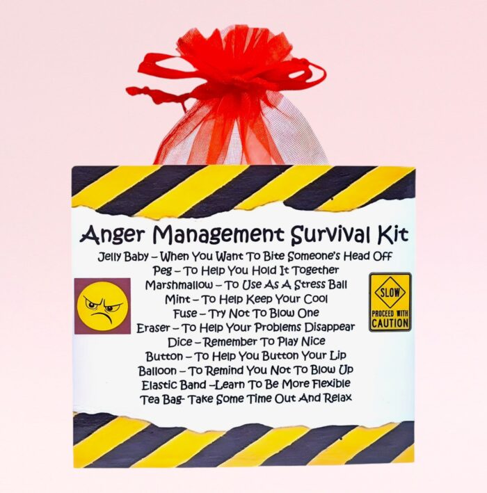 Fun Novelty Gift ~ Anger Management Survival Kit