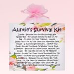 Auntie's Survival Kit ~ Sentimental Gift for an Auntie