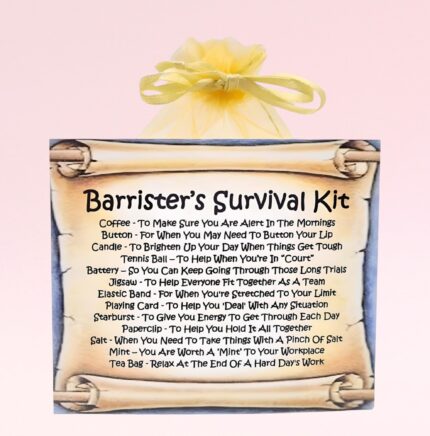 Fun Novelty Gift for a Barrister ~ Barrister's Survival Kit