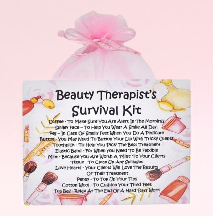 Fun Novelty Gift for a Beauty Therapist ~ Beauty Therapist's Survival Kit