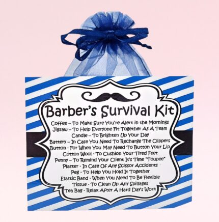 Fun Novelty Gift for a Barber ~ Barber's Survival Kit