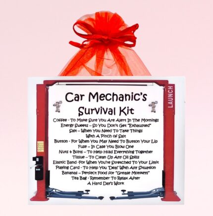 Fun Novelty Gift for a Car Mechanic ~ Car Mechanic's Survival Kit