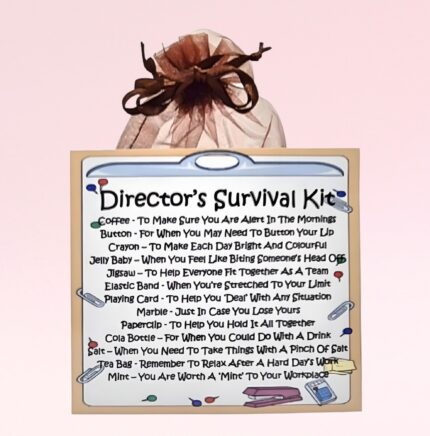 Fun Novelty Gift for a Director ~ Director's Survival Kit