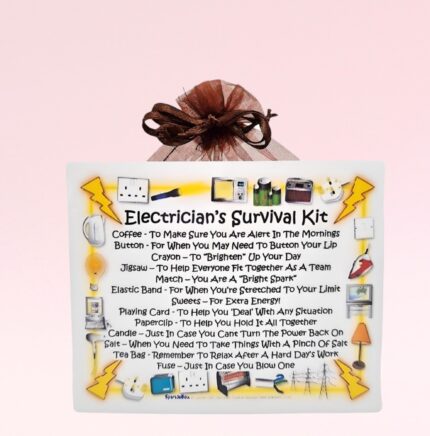 Fun Novelty Gift for an Electrician ~ Electrician's Survival Kit