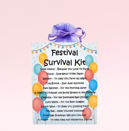 Novelty Gift For a Festival Lover ~ Festival Survival Kit