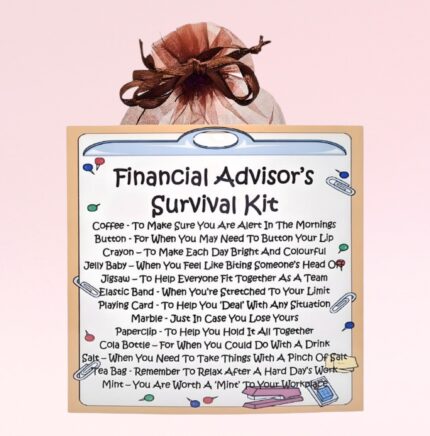 Fun Gift for a Financial Advisor ~ Financial Advisor's Survival Kit