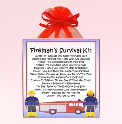 Fun Novelty Gift for a Fireman ~ Fireman's Survival Kit
