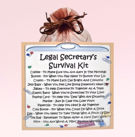 Novelty Gift for a Legal Secretary ~ Legal Secretary's Survival Kit