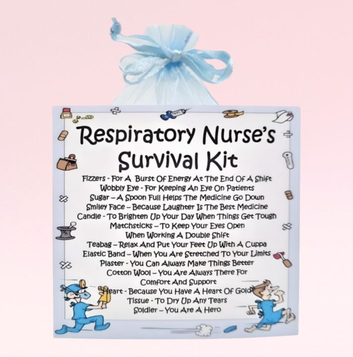 Novelty Gift for a Respiratory Nurse ~ Respiratory Nurse Survival Kit