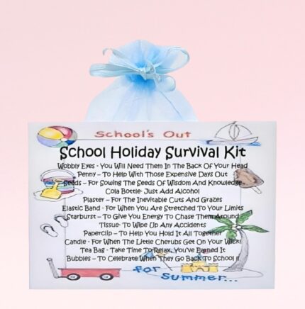 Fun Novelty Gift ~ School Holiday Survival Kit
