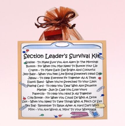 Section Leader's Survival Kit ~ Fun Novelty Gift for a Section Leader