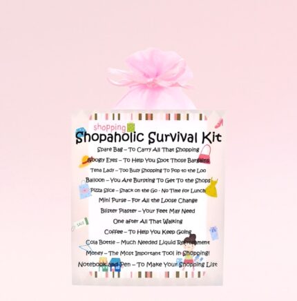 Fun Novelty Gift for a Shopaholic ~ Shopaholic Survival Kit