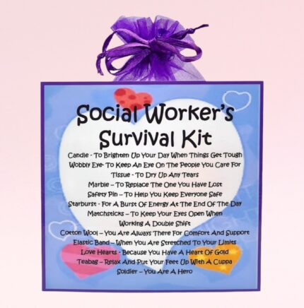 Fun Novelty Gift for a Social Worker ~ Social Worker's Survival Kit