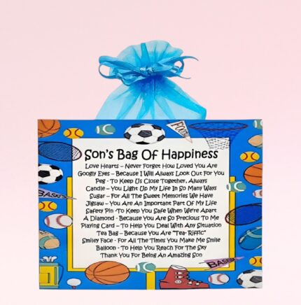 Fun Novelty Gift for a Son ~ Son's Bag of Happiness