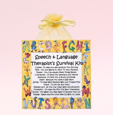 Fun Novelty Gift ~ Speech & Language Therapist Survival Kit