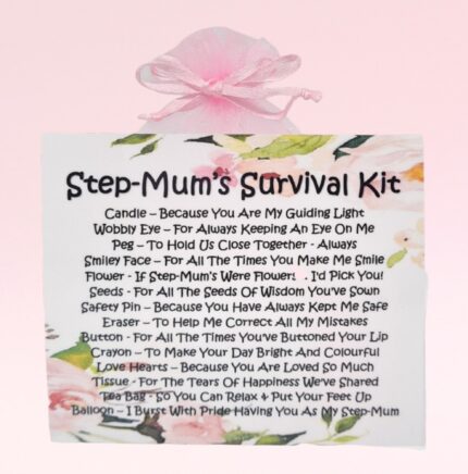 Sentimental Gift for a Step-Mum ~ Step-Mums Survival Kit