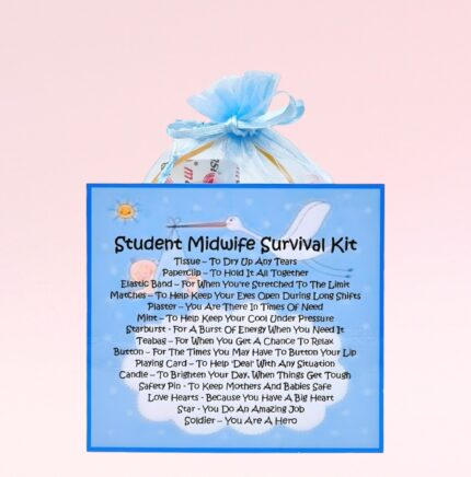 Fun Novelty Gift for a Student Midwife ~ Student Midwife Survival Kit