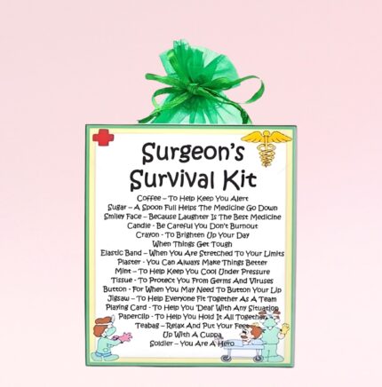 Fun Novelty Gift for a Surgeon ~ Surgeon's Survival Kit