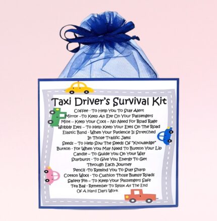 Fun Novelty Gift for a Taxi Driver ~ Taxi Driver's Survival Kit