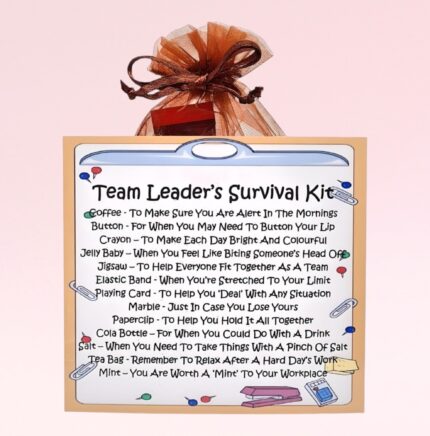 Team Leader's Survival Kit ~ Fun Novelty Gift for a Team Leader