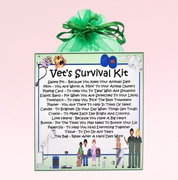 Fun Novelty Gift for a Vet ~ Vet's Survival Kit