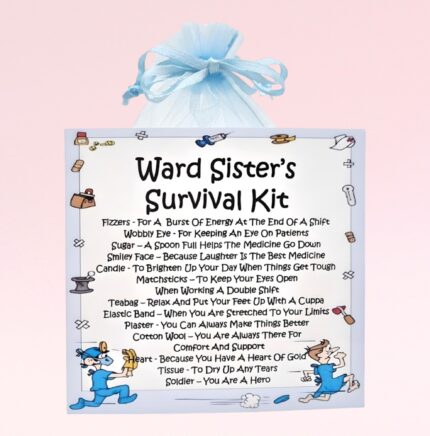Novelty Gift for a Ward Sister ~ Ward Sister's Survival Kit