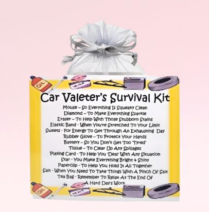 Fun Novelty Gift for a Car Valeter ~ Car Valeter's Survival Kit