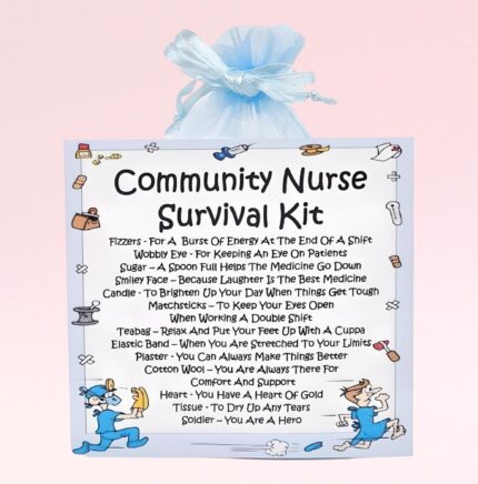 Novelty Gift for a Community Nurse ~ Community Nurse Survival Kit