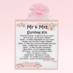 Mr & Mrs Survival Kit (Pink) ~ Sentimental Novelty Wedding Gift