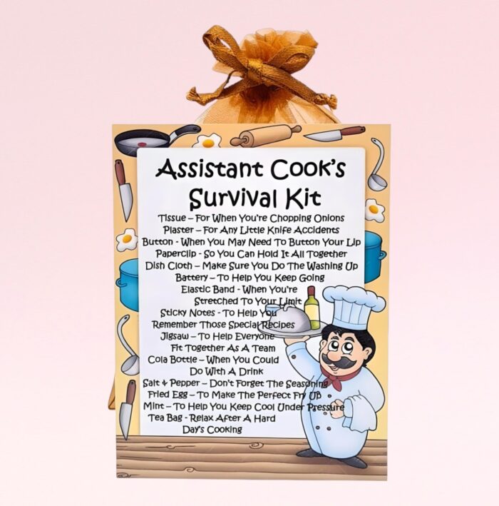 Fun Novelty Gift for a Cook ~ Assistant Cook's Survival Kit