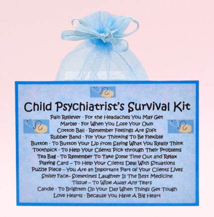 Fun Novelty Gift for a Child Psychiatrist ~ Child Psychiatrist's Survival Kit