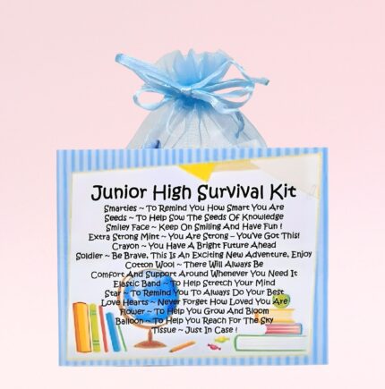Fun Novelty New School Gift ~ Junior High Survival Kit