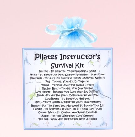 Fun Novelty Gift for a Pilates Instructor ~ Pilates Instructor's Survival Kit