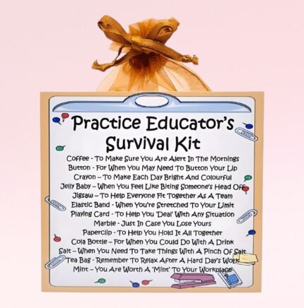 Fun Gift for a Practice Educator ~ Practice Educator's Survival Kit