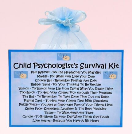 Fun Novelty Gift for a Child Psychologist ~ Child Psychologist's Survival Kit