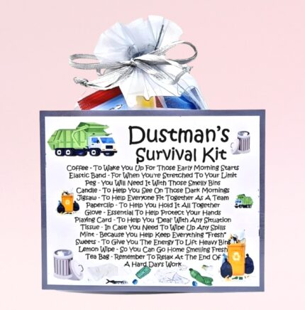 Fun Novelty Gift for a Dustman ~ Dustman's Survival Kit