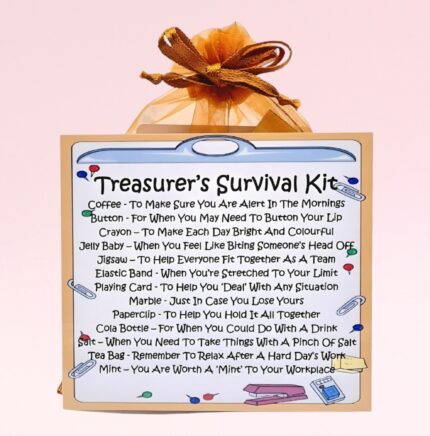 Fun Novelty Gift for a Treasurer ~ Treasurer's Survival Kit