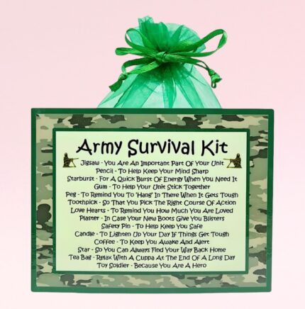 Fun Novelty Army Gift ~ Army Survival Kit