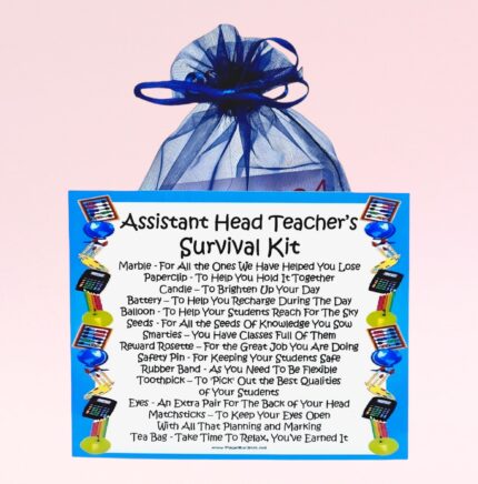 Fun Novelty Gift for a Teacher ~ Assistant Head Teacher's Survival Kit