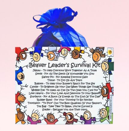 Fun Novelty Gift for a Beaver Leader ~ Beaver Leader's Survival Kit