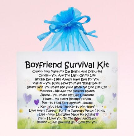 Sentimental Novelty Gift For a Boyfriend ~ Boyfriend Survival Kit