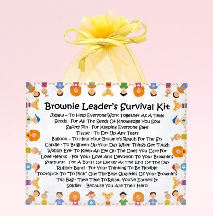 Fun Novelty Gift for a Brownie Leader ~ Brownie Leader's Survival Kit