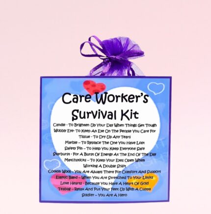 Fun Novelty Gift for a Care Worker ~ Care Worker's Survival Kit