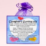 Caregiver's Survival Kit ~ Fun Novelty Gift for a Caregiver