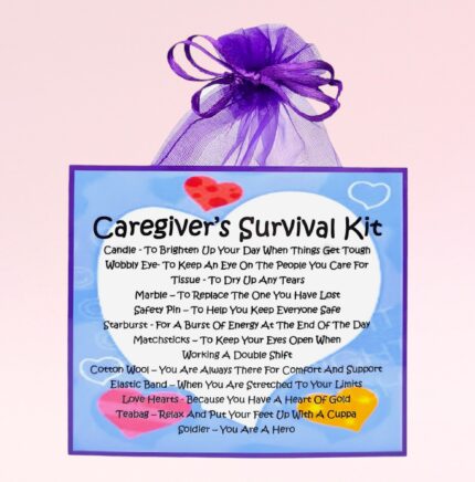 Fun Novelty Gift for a Caregiver ~ Caregiver's Survival Kit