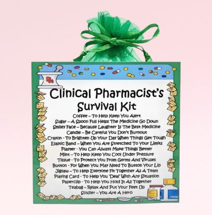 Fun Novelty Gift for a Pharmacist ~ Clinical Pharmacist's Survival Kit