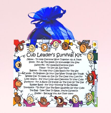 Fun Novelty Gift for a Cub Leader ~ Cub Leader's Survival Kit