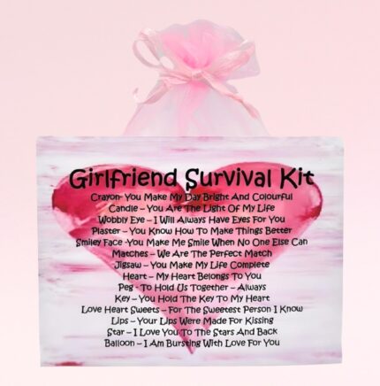 Sentimental Novelty Gift For a Girlfriend ~ Girlfriend Survival Kit