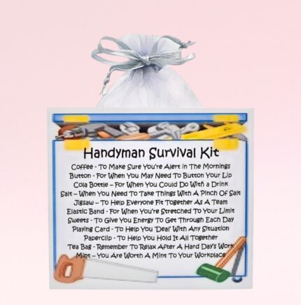 Fun Novelty Gift for a Handyman ~ Handyman Survival Kit