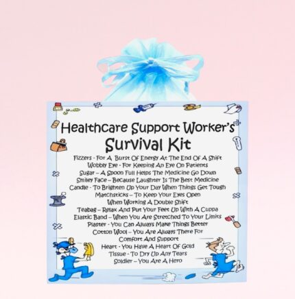 Novelty Gift for a Support Worker ~ Healthcare Support Worker's Survival Kit